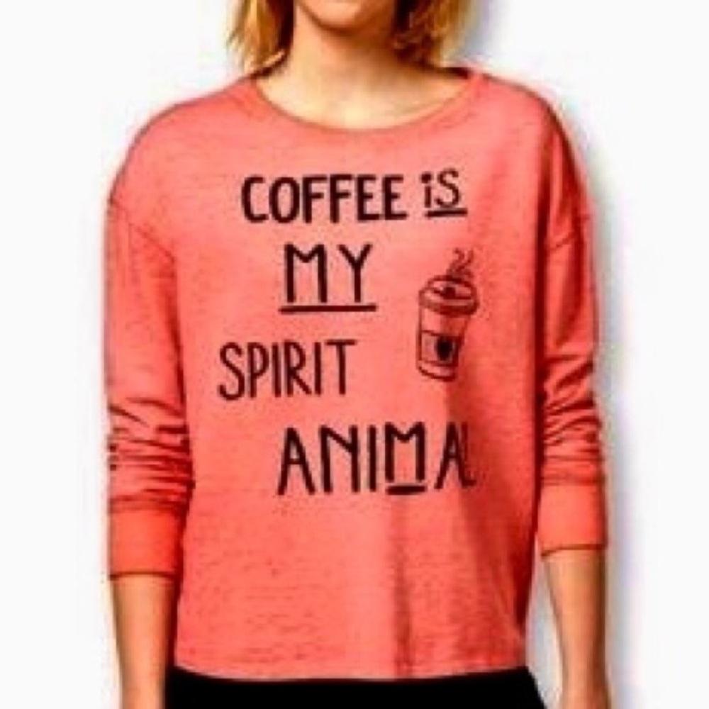 Pink, Rampage “Coffee is my Spirit Animal” top